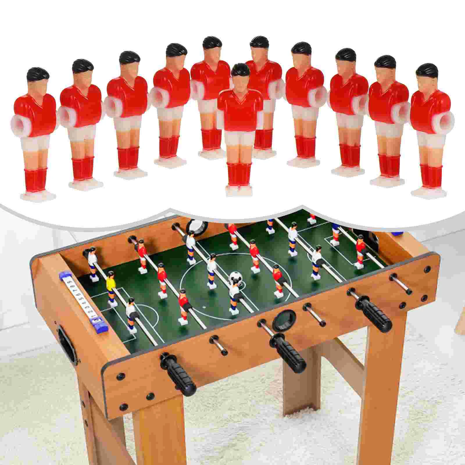 11 Pcs Accessories Football Machine Player Lover Gifts Plastic Foosball Table Puppets