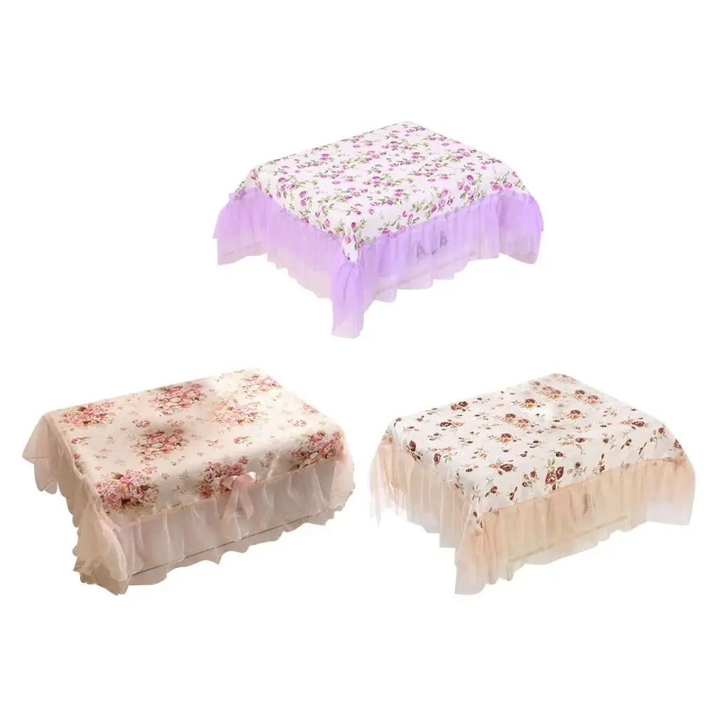 Universal Dustproof Bedside Cabinet Tablecloth 75*80cm Universal Rectangular Table Cover Nappe Bedside Table Sleeve