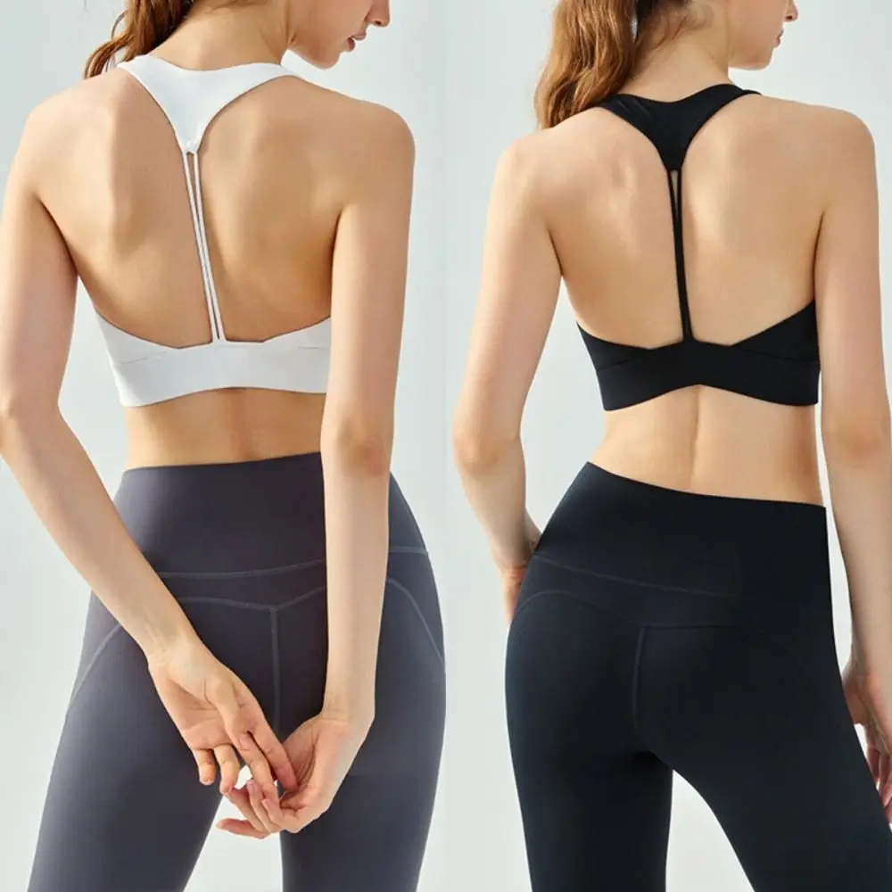 Quick-Drying Sports Bra Shock-Proof Anti-Sagging Support Anti Sagging Bra Back Design High-Intensity Support Yoga Fitness Bra