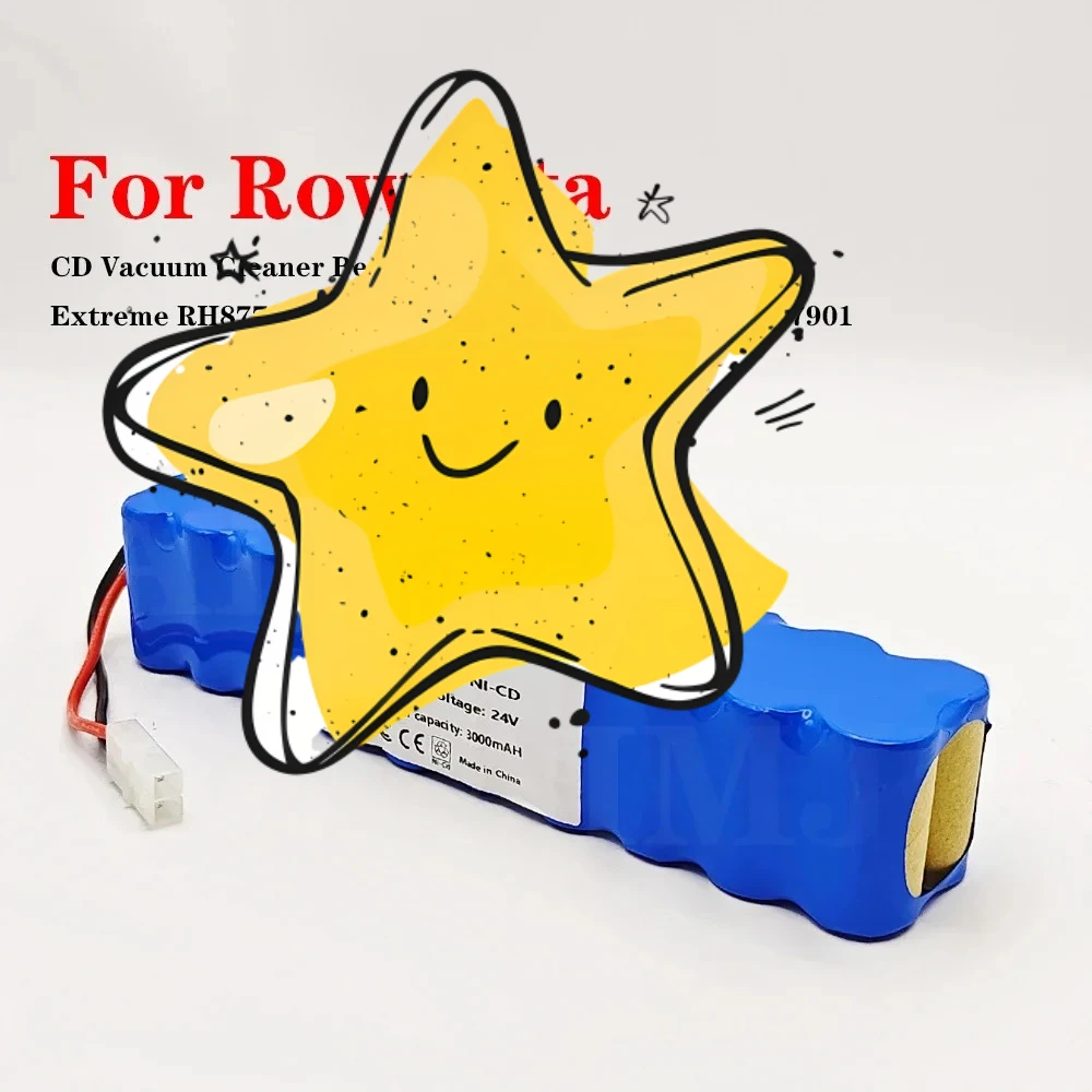 For Rowenta 9000mAh 24V Ni-CD Battery Pack CD Vacuum Cleaner Besen Air Force Extreme RH8770 RH8771WS RH877501 RH8779 RH877901