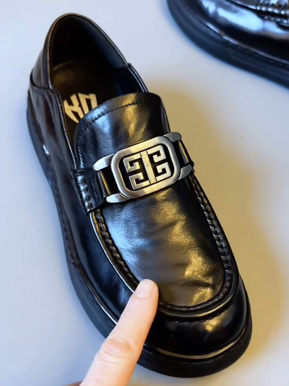 

New Men's Pure Leather Comfortable Casual Shoes Fashionable Versatile High-Quality Handsome Glue-Welded Flat Heel round Toe