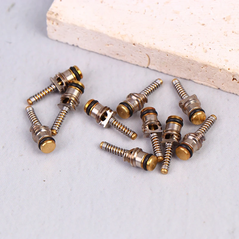 

10 шт. Запасные сердечники клапанов для заправки хладагента автомобильных кондиционеров, для ремонта автокондиционеров