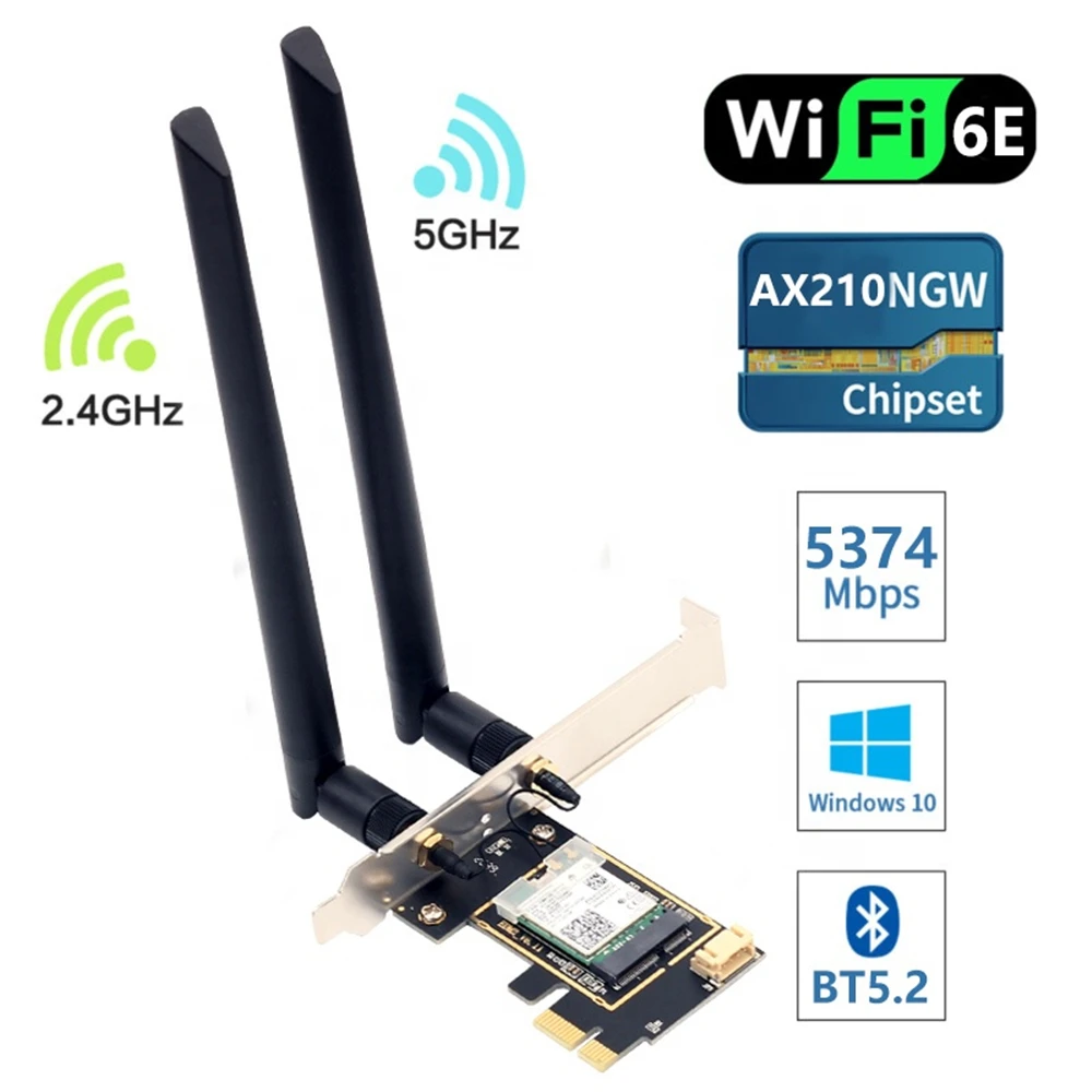 2400Mbps WIFI6 AC3000 2IN1บลูทูธ5.2ต่ำราคา Dual Dand NGFF M.2 Board WiFi6ไร้สายโมดูล Wifi สำหรับแล็ปท็อป PC PCIE Esports