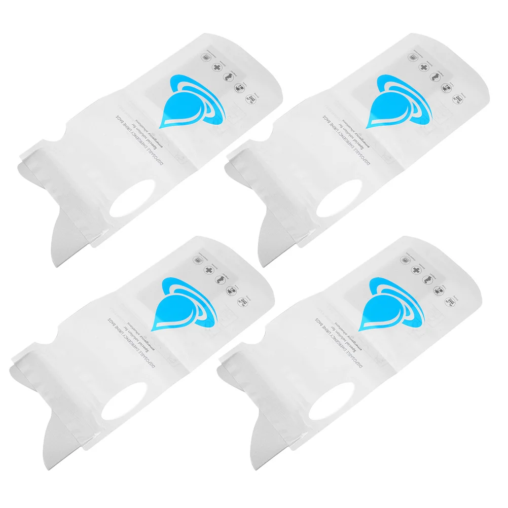 4pcs Disposable Urine Pouch Emergency Pee Bags For Travel Camping Portable Urinal Pouch Women Men Trip Outdoor