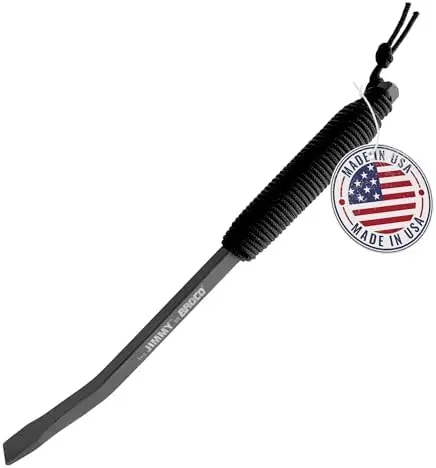 

Broco Jimmy Tactical Pry Bar 10.5" - Durable Steel EDC Rescue Tool with Comfort Grip & Nail Puller