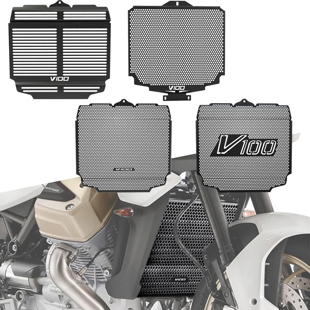 

For Moto Guzzi V100 Mandello V 100 MANDELLO S 2023-2024 Motorcycle Aluminum Radiator Guard Grille Cover Oil Cooler Protector