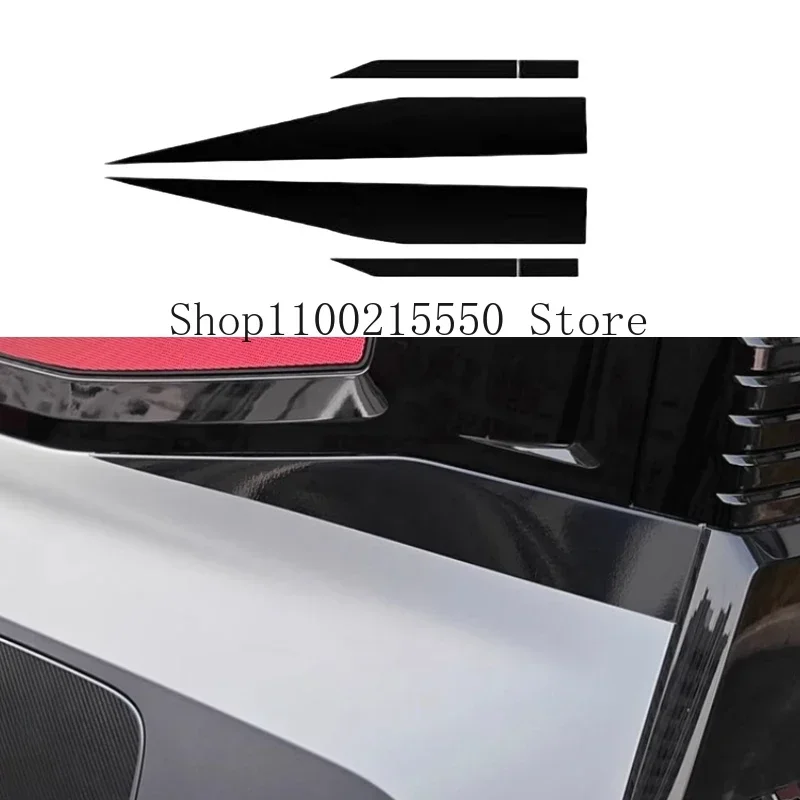 Fit for JETOUR Traveler T2 2023-2024 Modified Rear Window Decoration Stickers Body Pull Flower Car D-pillar Black Line Stickers