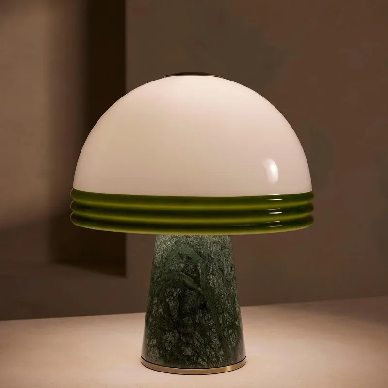 Bedroom bedside lamp Modern minimalist creative ceramic mushroom guest dining room decoration portable desk lamp