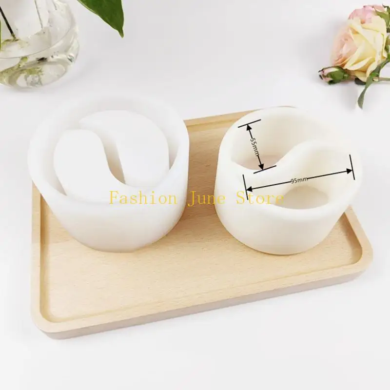 N5KA Clay Mold Silicone Taichi Mould for Flower Pot Pen Holder for Creative Gif