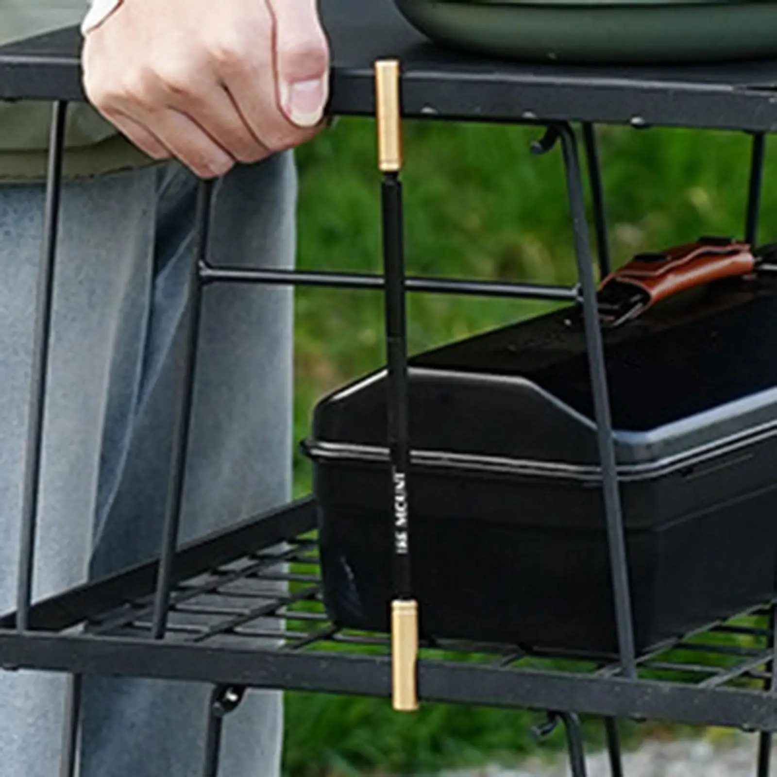 في الهواء الطلق شبكة الجدول تحديد قضيب طاولة التخييم قوي لساحة الصيد الشواء