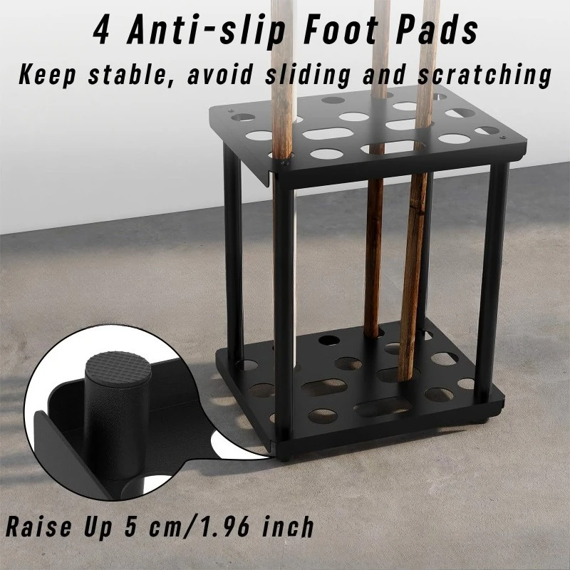 Metal Farm Tool Rack Shelf Powder Spraying Amazon Manufacturer Pastoral Tool Rack Hoe Broom Spade Storage
