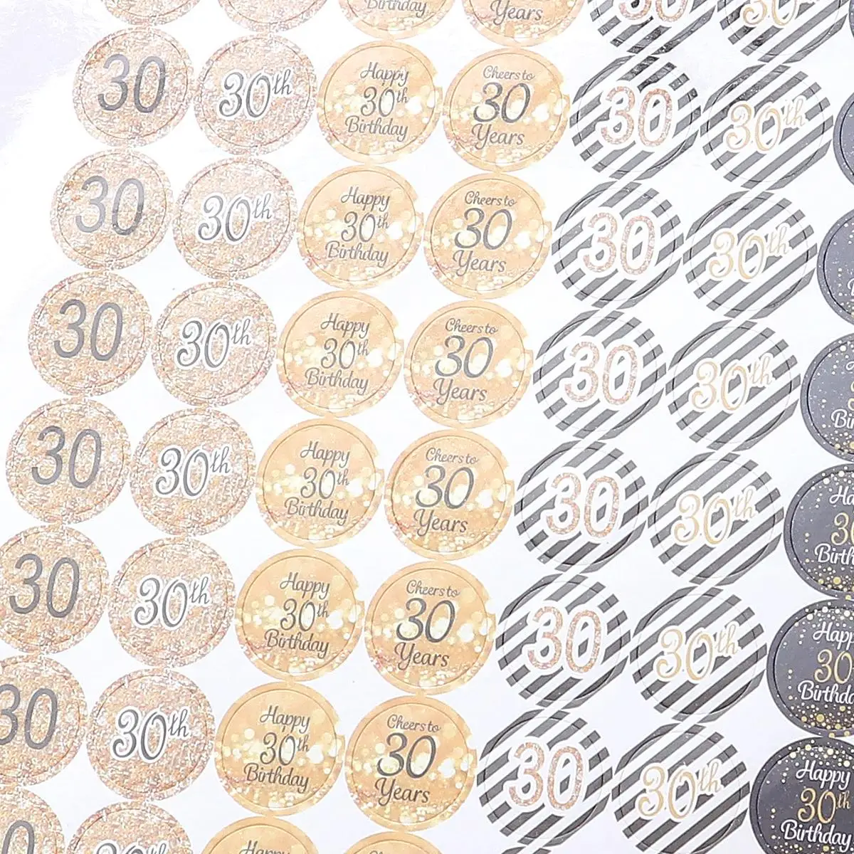 2 Sheets Birthday Anniversary Decor Decoration Number Decor High Number Stickers For Party Quality Paper Anniversary Theme Fit