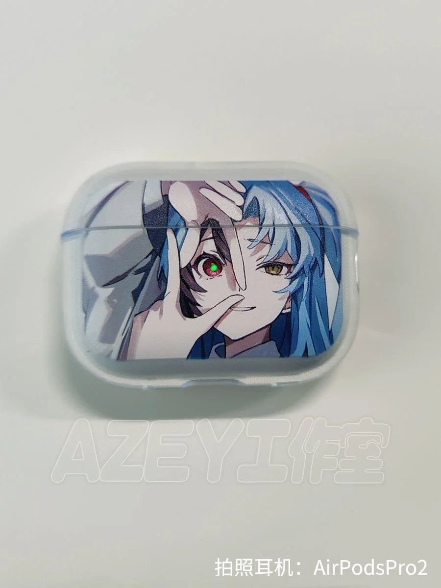 Cute Cartoon Y2k Anime Girl Transparent Protective Case For AirPods Pro 1st 2nd 3rd 4th Generation Bluetooth Earphone Accessory