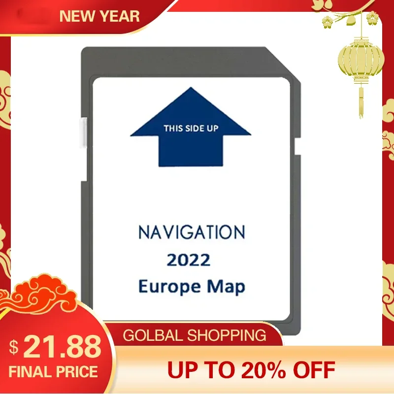 Europe Navigation SD Map GPS Software Sat NAV Card 2022 for IVECO Stralis Hi-Way Car