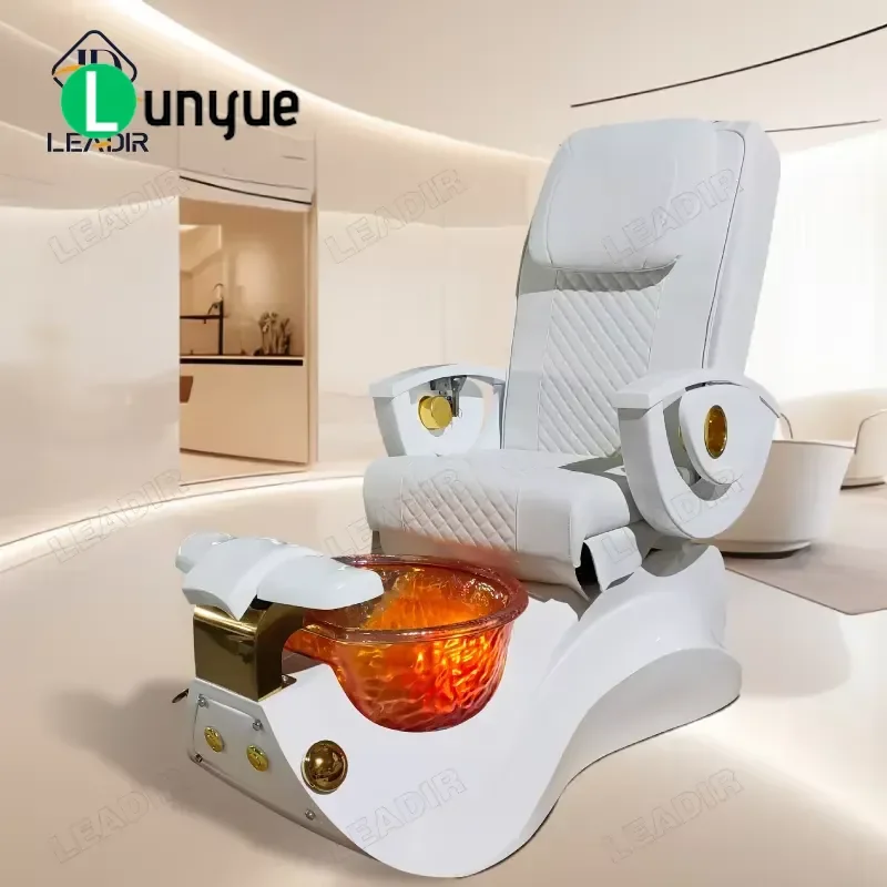 Electric Reclining Pedicure Chair for Beauty Manicure Foot Care Spa Comfortable Massage Chair Professional Nail Station