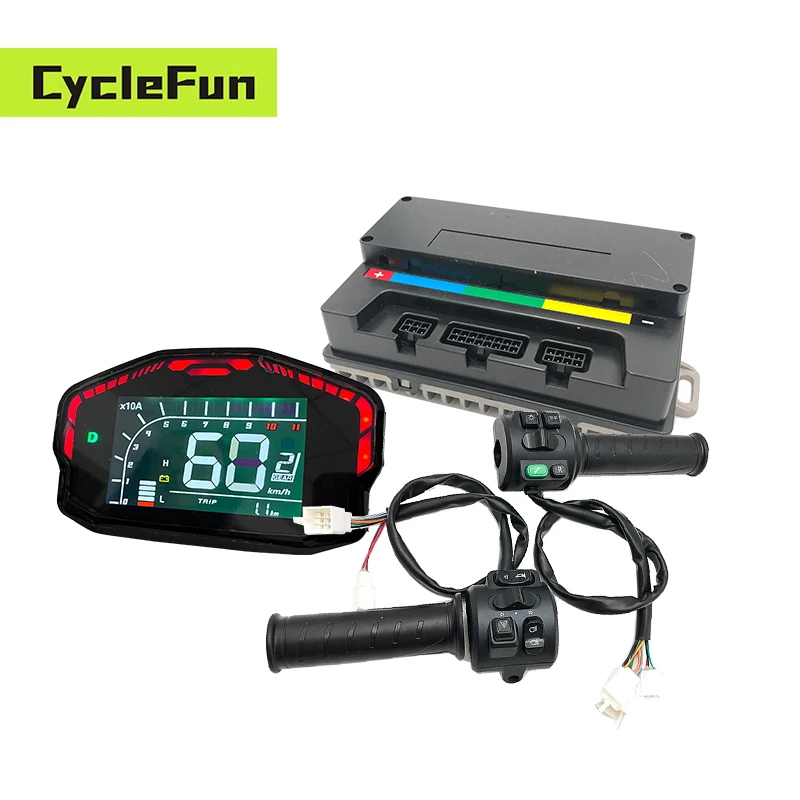 

Votol EM50s Controller EM50 DC 55A BLDC Motor Controller with Display and T08 Throttle for Electric Moped Scooter Convert Kits