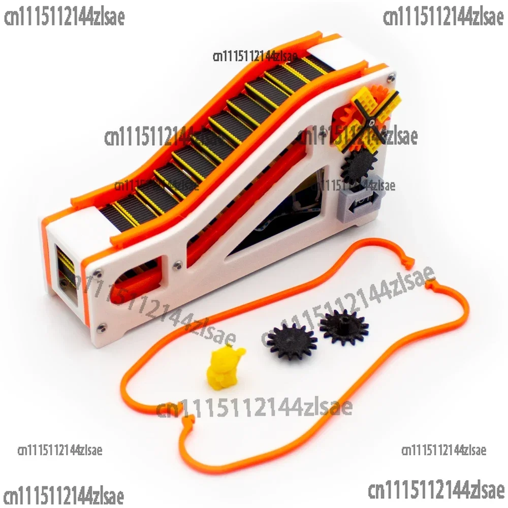 Mini Electric Escalator Cordless 3D Printing DIY Escalator Model STEM Elementary Education Scientific Experiments Device