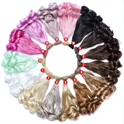 20*100cm BJD Hair For Dolls DIY Doll Accessories Wigs Hair Soft Silk Toys For Girls Boys Tress For Dolls Hair