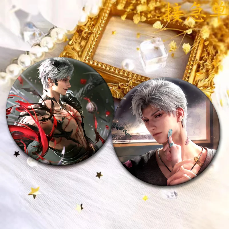 Cute Q Version Cartoon Avatar Pins Caleb,Xavier,Zayne,Rafayel,Sylus Anime Badge Handmade Tinplate Brooch for Backpack Accessorys