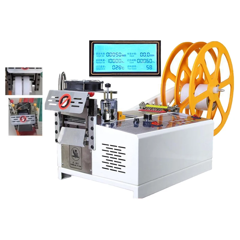 Automatic Computerized Rope Cutting Machine Cold and Hot Zipper Cutting Ribbon Cutting Webbing Machine Elastic Band 988T
