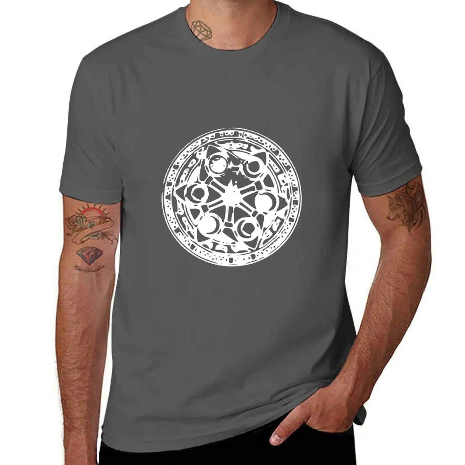 Frieren zoltraak magic circle - Sousou no Frieren or Frieren Beyond Journey's End Anime and Manga - Black and White Elf  T-Shirt