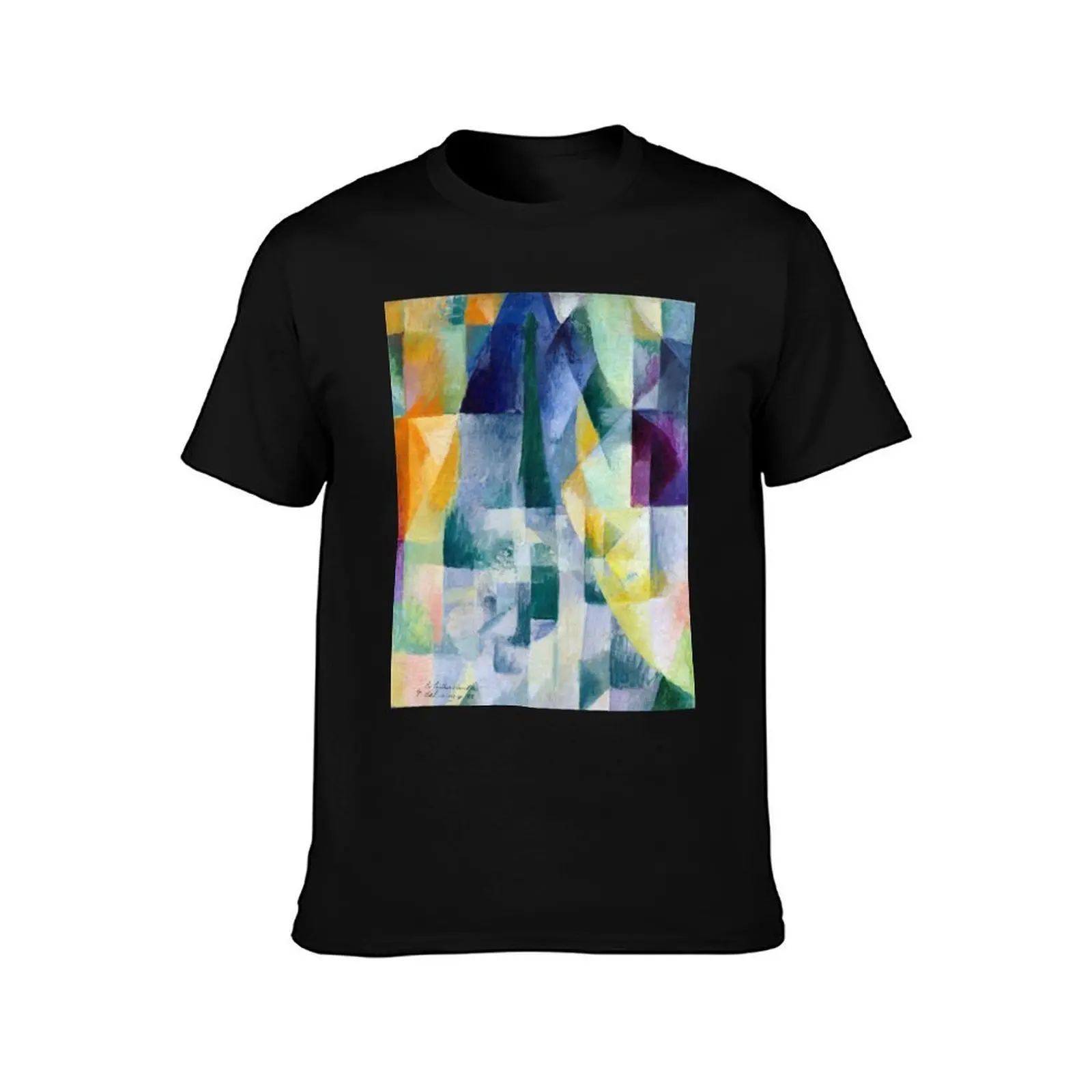 Robert Delaunay Simultaneous Windows T-Shirt Fashion Casual Short Sleeve T-Shirt