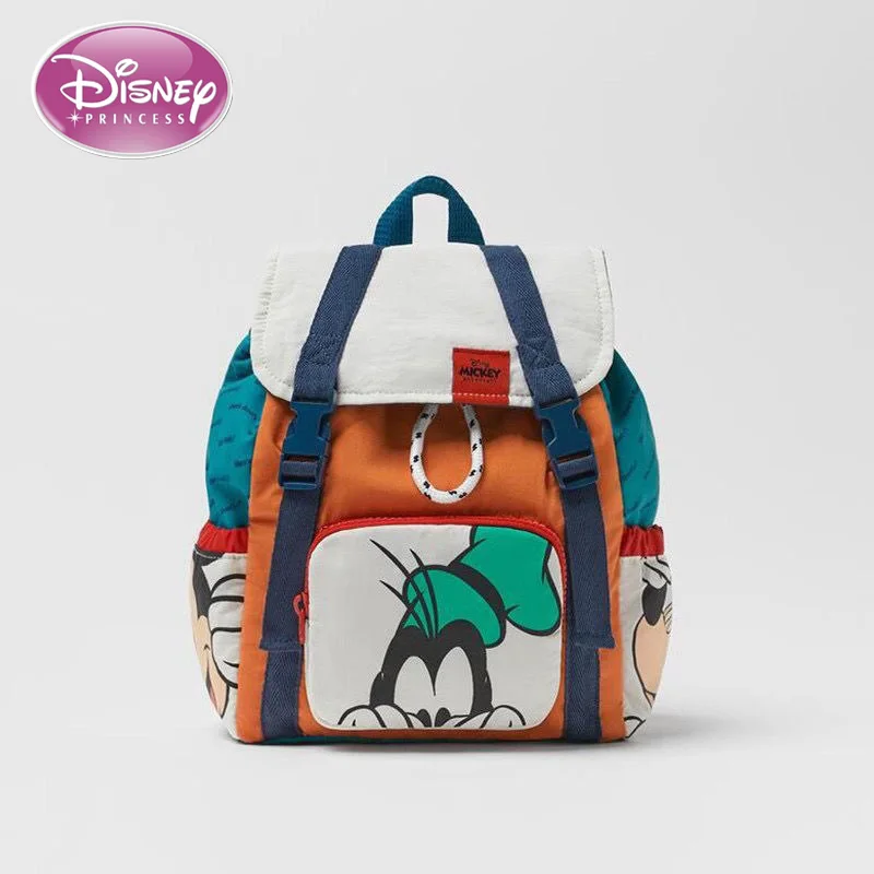 Disney New Spring Children\'s Bag Co-branded Mickey Mouse Drawstring Decorated Backpack Student Shoulder Bag Fashion School Bag