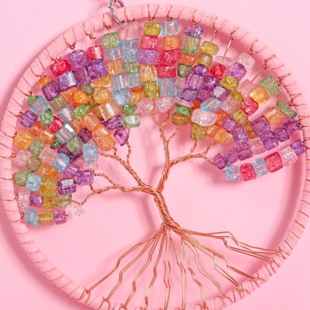

Life Tree Hanging Pendant Pink 11cm Stylish Creative Home Room Decor Jewelry Birthday Craft Novelty Gift Hanging Pendant