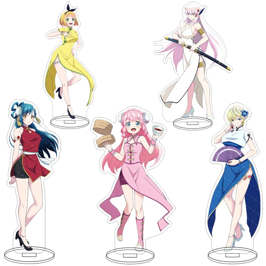 Figurine Anime en Acrylique de 16 cm - Soldat Chaîné Ōkawamura Nei, Suruga Shushu, Azuma Himari, Uzen Kyōka - Ornements et Cadeaux