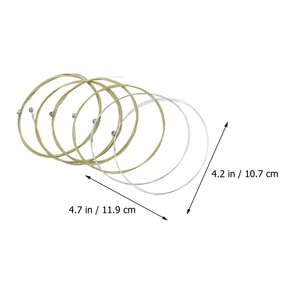 6 corde in bronzo fosforoso set di corde per chitarra folk acustica antiruggine resistente alla corrosione professionale ad alta resistenza