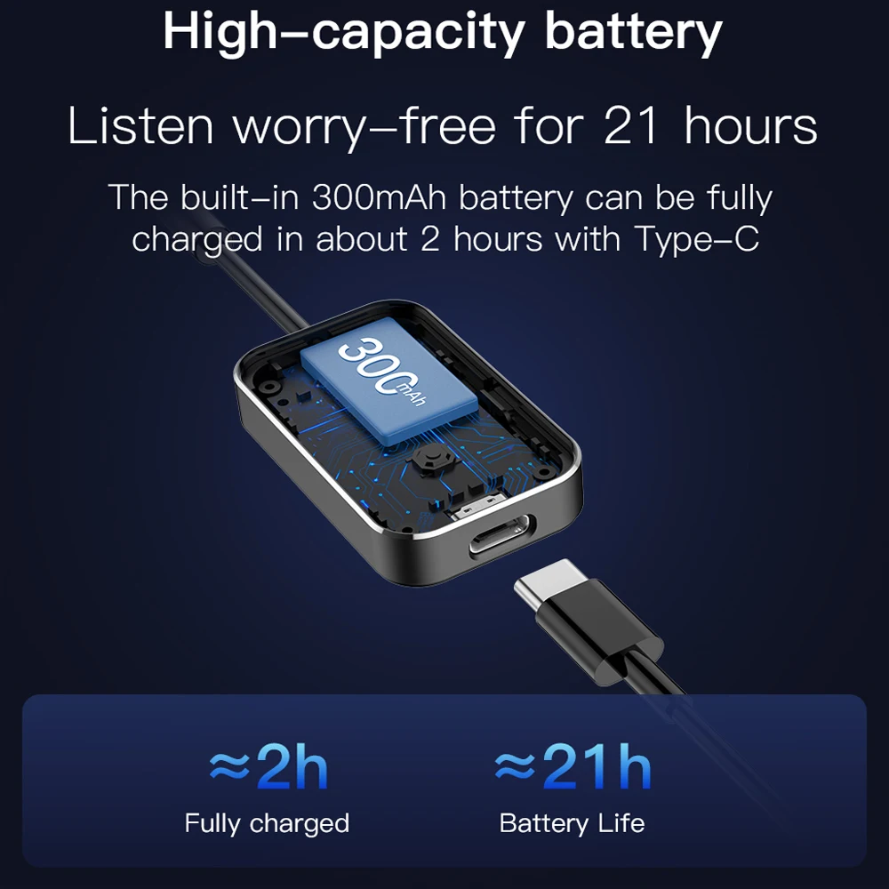 جهاز إرسال بلوتوث لاسلكي 5.3 معدني يدعم أزواج مزدوجين وسماعات الرأس للسفر على الطائرة وأجهزة التلفزيون اللوحية وألعاب الصالة الرياضية