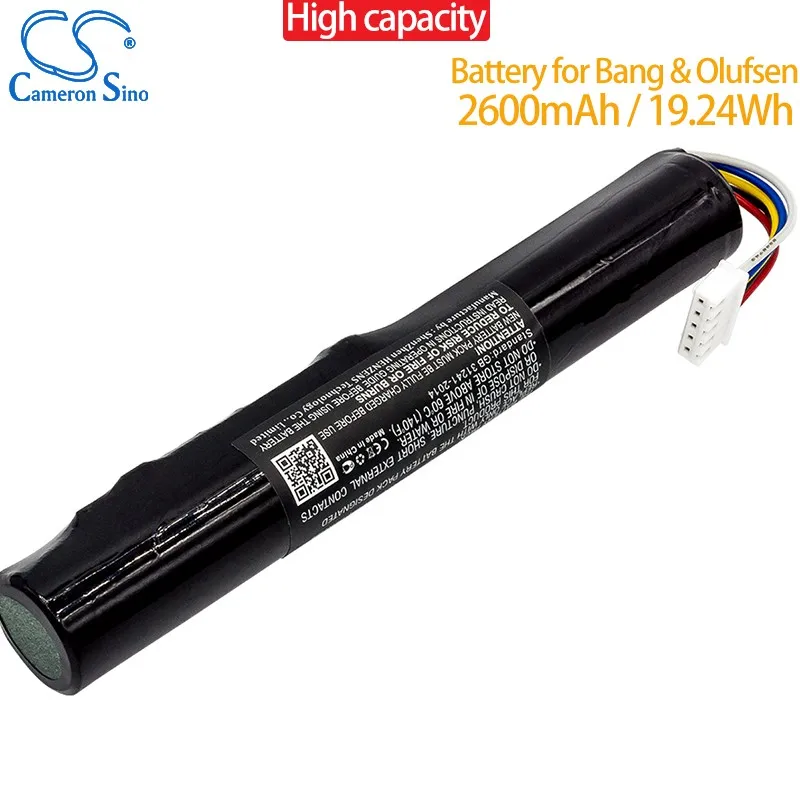 Cameron Sino 2600mAh Battery J406/ICR18650NH-2S for Bang&Olufsen BeoLit 15, BeoLit 17, BeoPlay A2, BeoPlay A2 Active