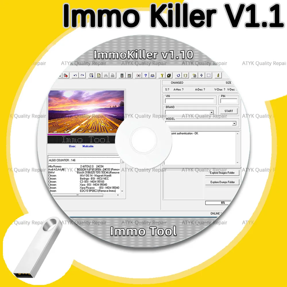 Считыватель кодов Immo Killer V1.1 для обслуживания автомобилей, оборудование для ремонта immo 1,1, программа диагностики автомобилей, новый vci