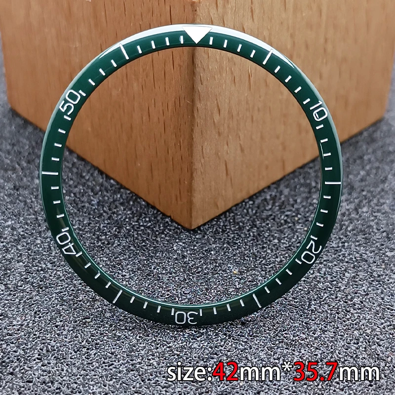 42.9mm*35.7mm High QualityTiltedsmooth Ceramic Bezel Insert Case Watch Accessories Parts Ceramic Bezel