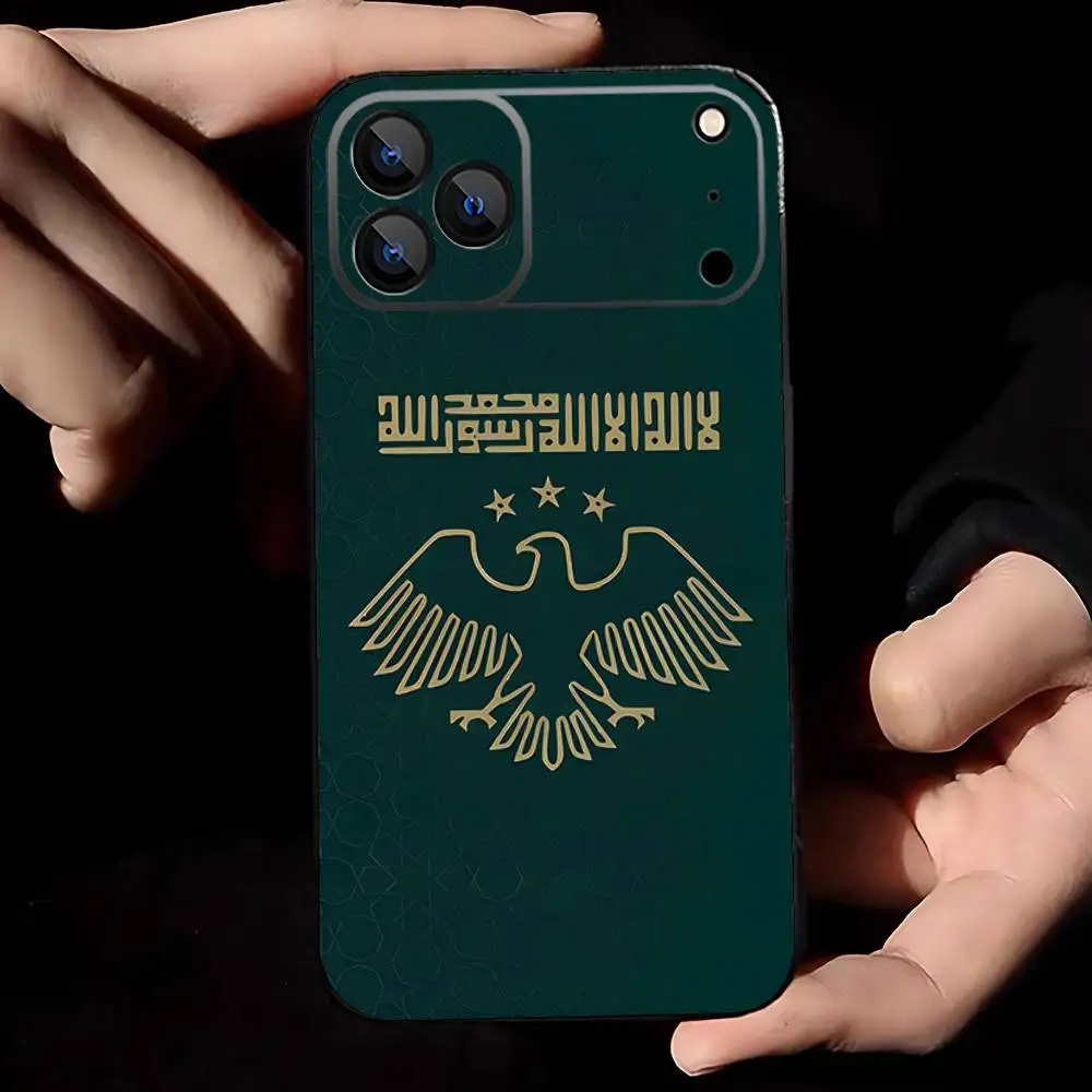 S-Syrian A-Arab Republic Logo Phone Case For iPhone 17,16,15,14,13,12,11,Pro,Max,Plus,E,Air,Mini Protective Black Cover