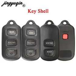 jingyuqin 3/4 Buttons Remote Car Key Shell Case for Toyota Sequoia 4-Runner 4Runner 2003 2004 2005 2006 2007 2008 Replacement