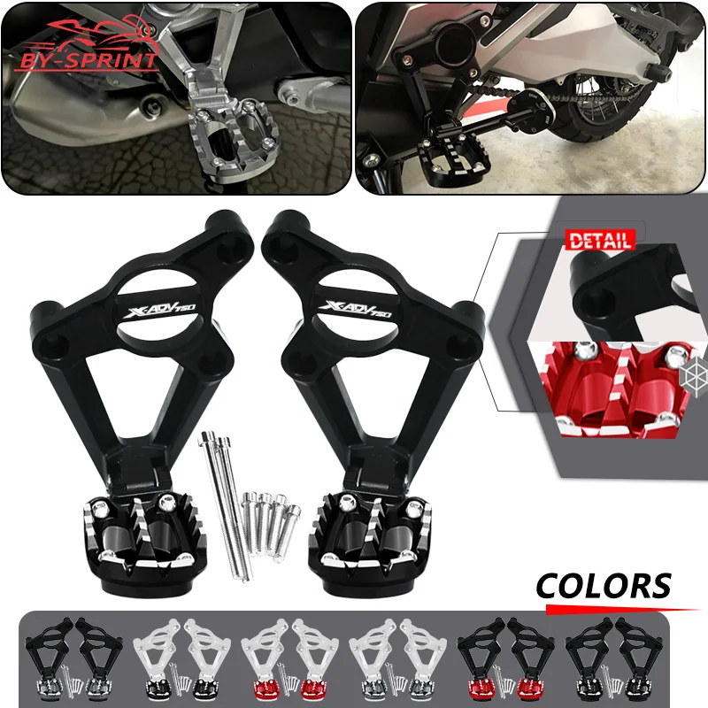 

xadv Motorcycle Accessories Folding Rear Foot Pegs Footrest Passenger Rear Foot Set For HONDA xadv750 X-ADV 750 2017-2019 2020