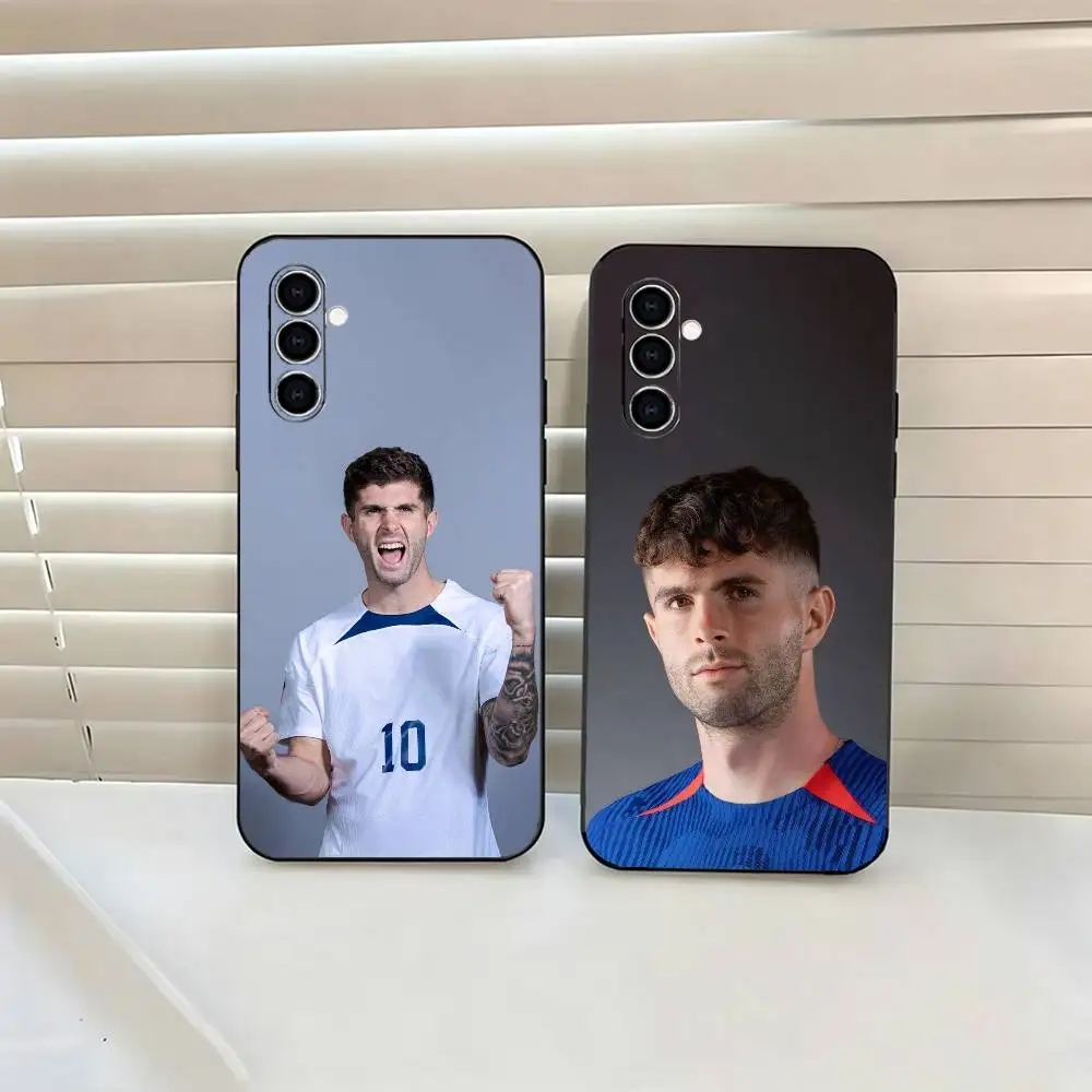 Cool C-Christian P-Pulisic  For Samsung Galaxy A55 A16 A36  A56 A26 A52 A54 A57 5G Shockproof Silicone Soft Black Cover