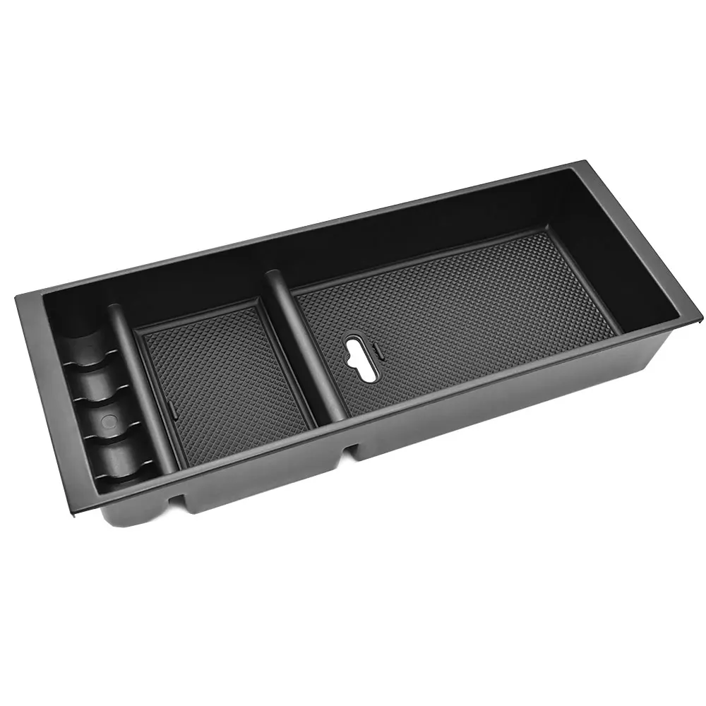 for Ford F150 2015-2020/Ford F250 F350 2017-2022 Supe Center Console Armrest Insert Organizer Tray Pallet Storage Box Container