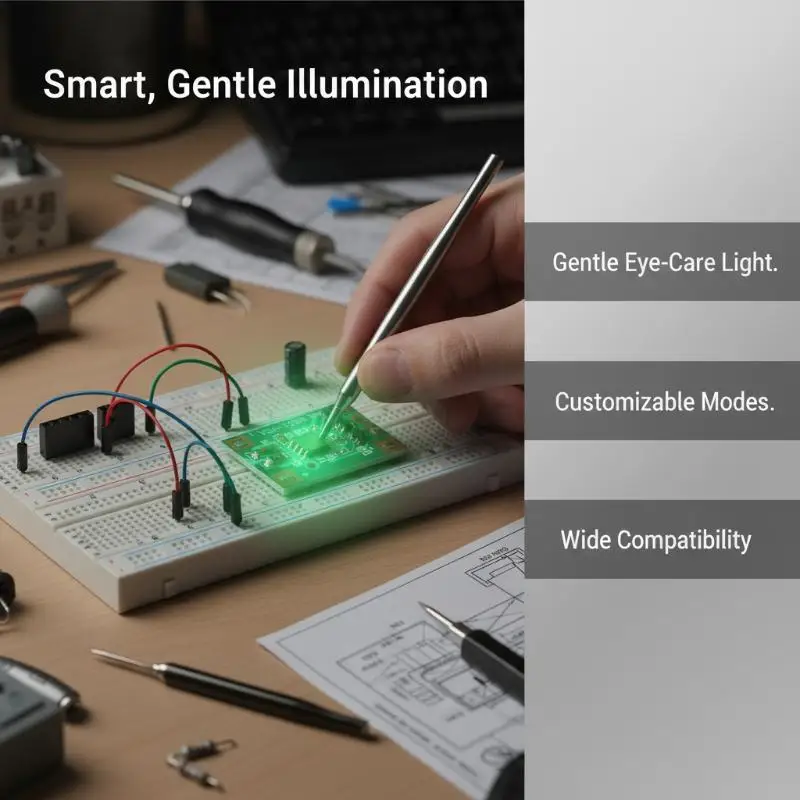 3V6V12V Slow Breathing Light Module 3-way 300mAh Light with Slow Flashing Light Gradually on And Off Chip