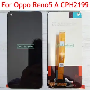 携帯電話用のタッチパネル付きフルLCDディスプレイ,スペアパーツ,黒,6.5インチ,Oppo reno 5 a,5g,cph2199,a101op -  AliExpress