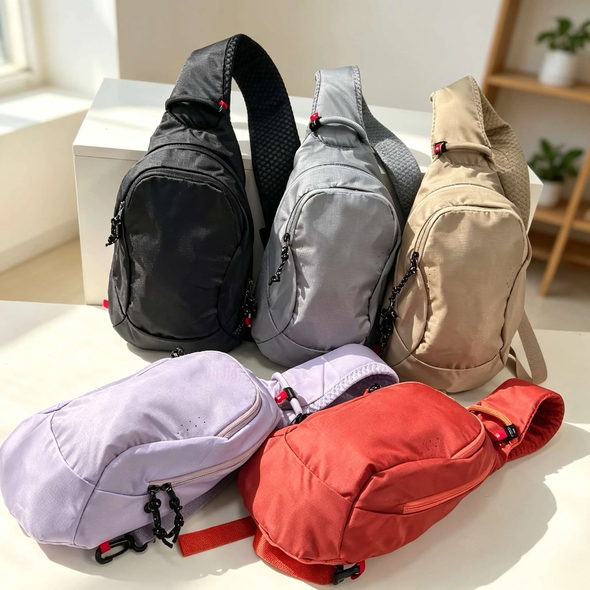 Multi functional couple sports travel chest bag, ultra light waterproof running fitness and leisure bag