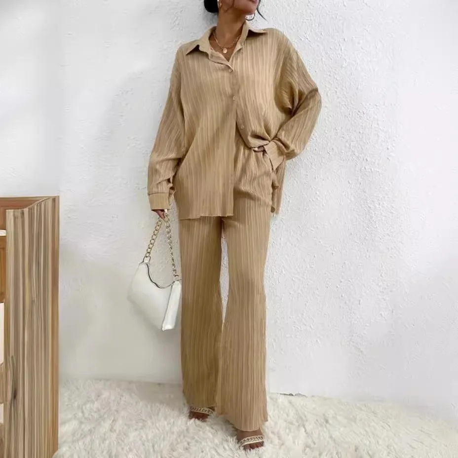 

Womens Suit Set 2 Pieces Ciuchy Damskie Komplety Conjuntos De Dama Women Two Pieces Trousers Outfits 2025 Elegant Women's Sets