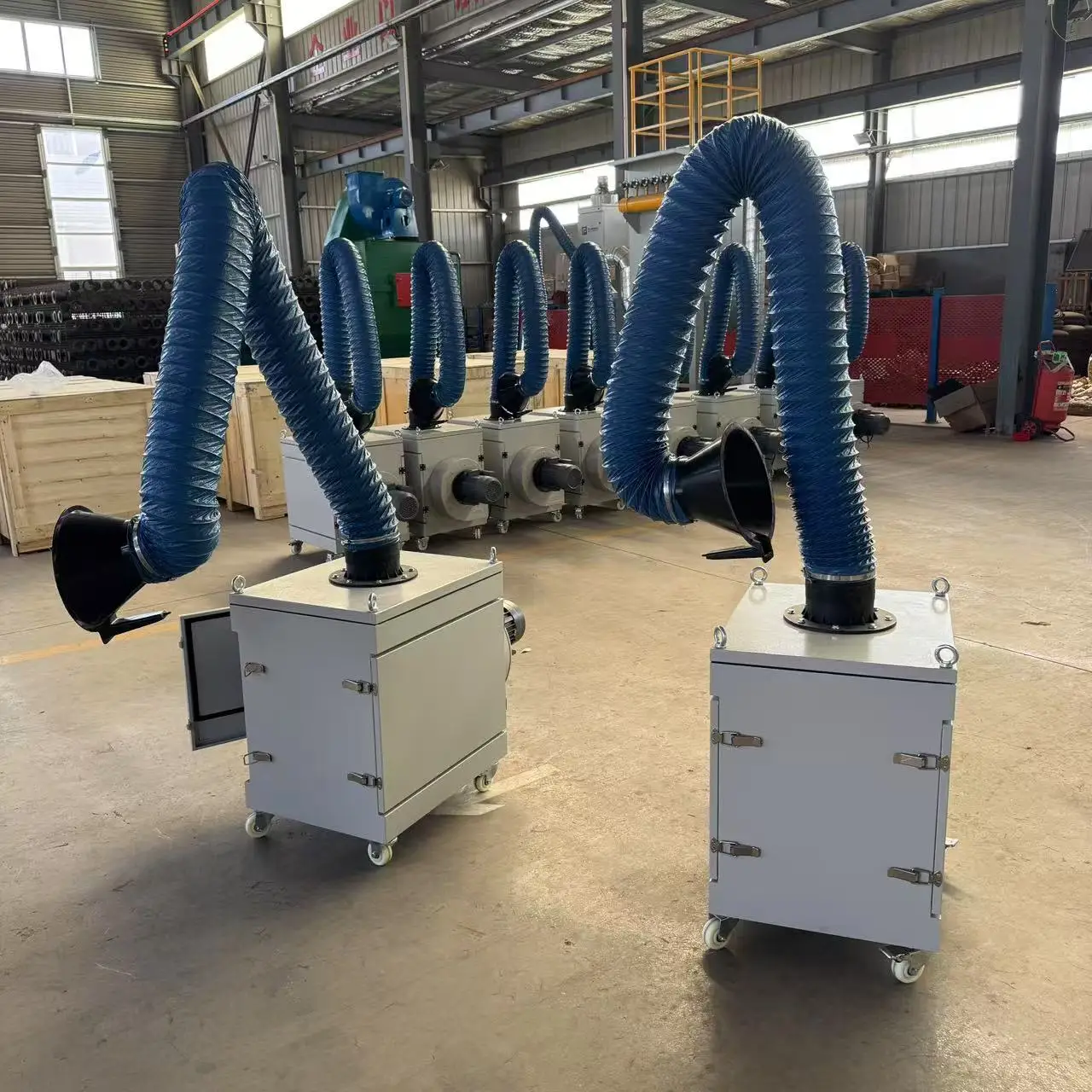 2025Industrial Welding Fume Cleaner Dust Collector Exhaust Arm for Manufacturing Plant Motor Welding Dust Extractor