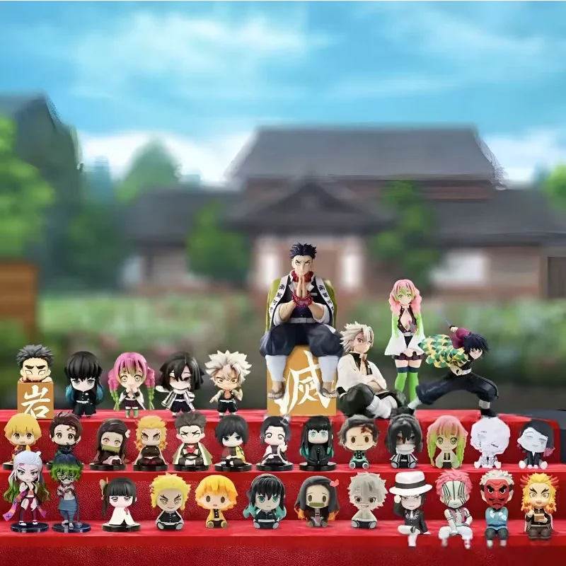New Anime Demon Slayer Christmas Advent Calendar Infinity Cstle Series Countdown Blind Box Kamado Tanjirou Nezuko Zenitsu Gift