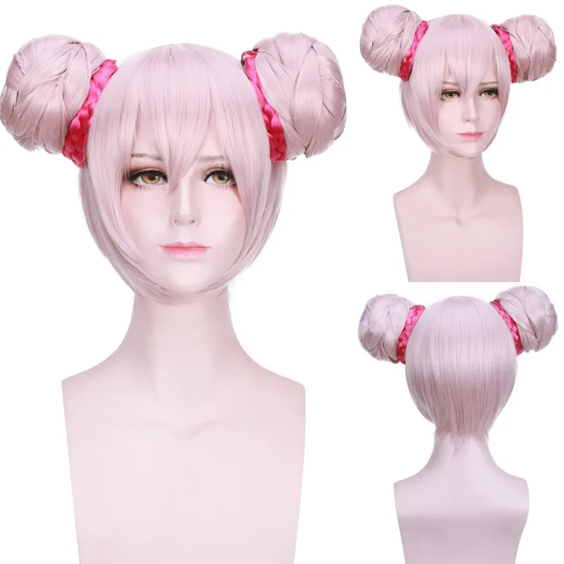 شعر مستعار اصطناعي طويل زي تنكري للحفلات شعر ألياف مقاومة للحرارة أنيمي لعب الأدوار شعر مستعار مجعد ملون للنساء والفتيات