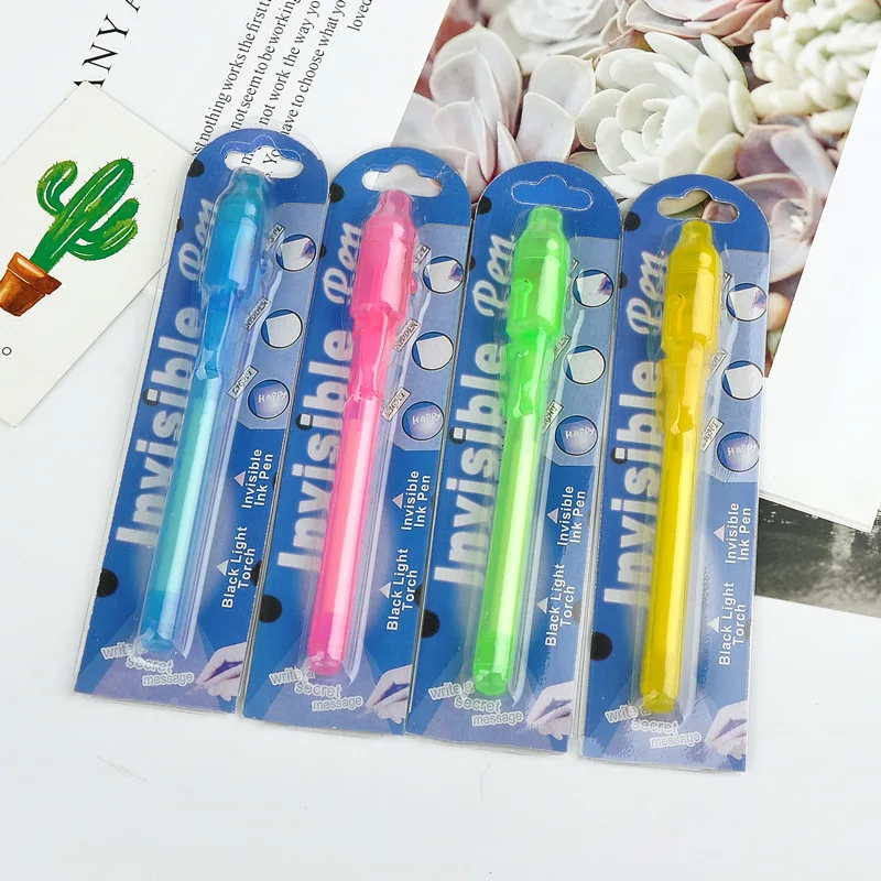 Light Invisible Ink Pen  Colorless  Money Detection Pens Learning Education Toys For Child Drawing Accessories