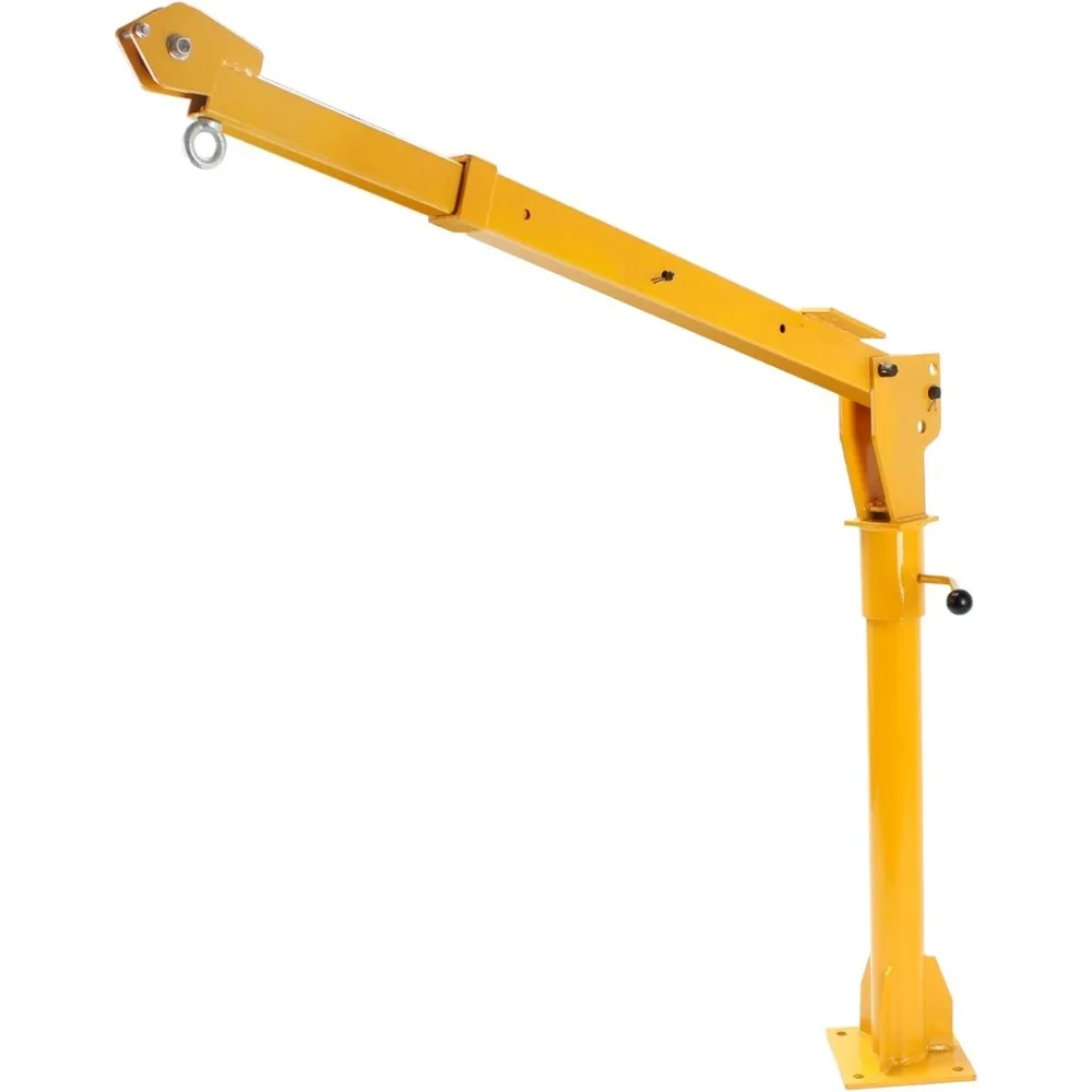 

Truck Bed Crane,1100 lbs Capacity Pickup Truck Crane, 360° Swivel Truck Jib Crane Hoist, Davit Crane for Lifting Goods in Constr