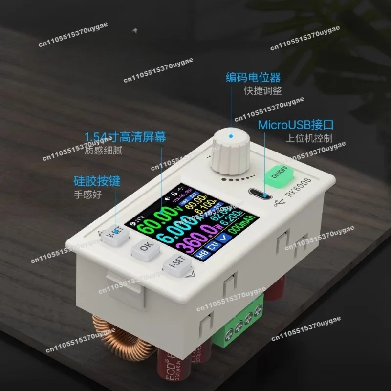 Digital Display Adjustable RK6006 DC Regulated Power Supply Panel Module 24V48V Battery Step-down Wide Voltage Constant Current