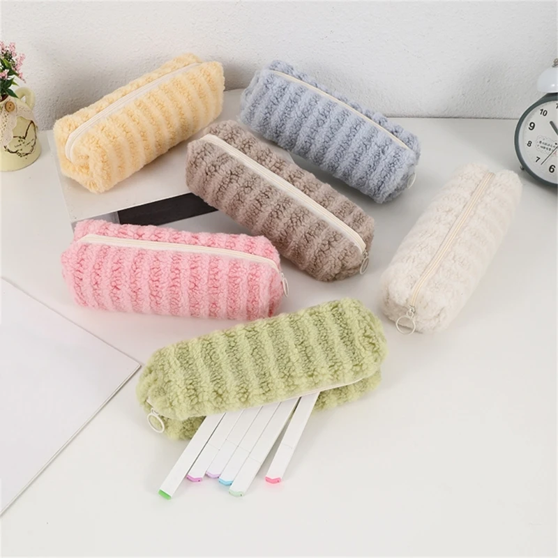 F3MA Пенал большой емкости на молнии Дорожная косметичка для карандашей